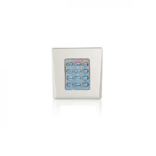 Videx, DINPADS, Silver Metal Back Lit Keypad for 99 Codes 1 Relay - IP40