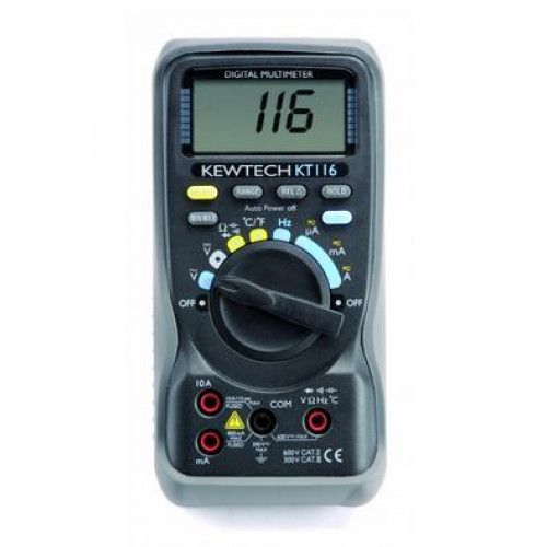 KT116, Digital AC/DC 10A  600V  Multimeter with Temperature measurement