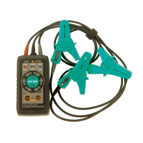 KEW8035, Non contact safety Phase rotation with clip over insulation