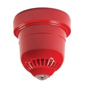 Ziton, ZRC466-3C - Wireless Sounder/Beacon - Red with Clear Flash
