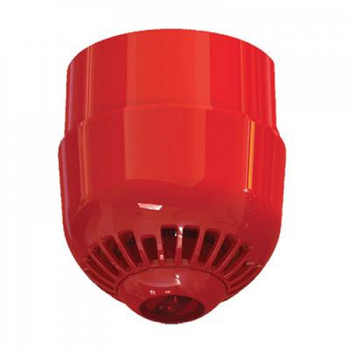 UTC, ASC367, Ceiling Mount Multi Tone Sounder/Beacon, Deep Base (Red)