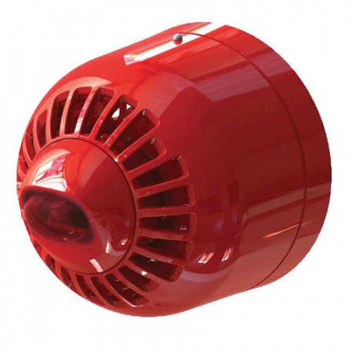 UTC, ASW366, Wall Mount Multi Tone Sounder/Beacon, Shallow Base (Red)