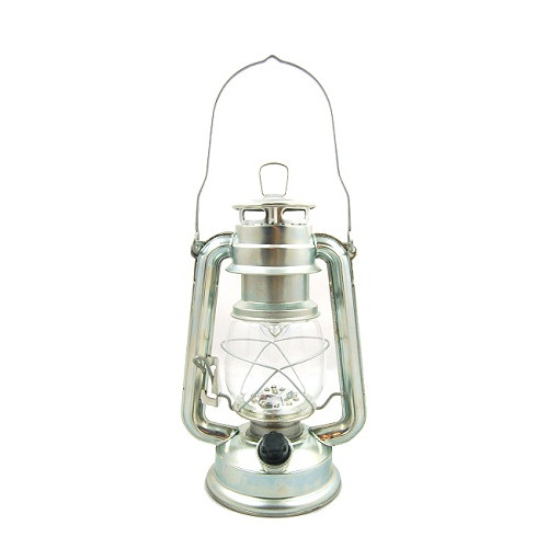 AB1002, 15 LED Hurricane Lamp - Silver