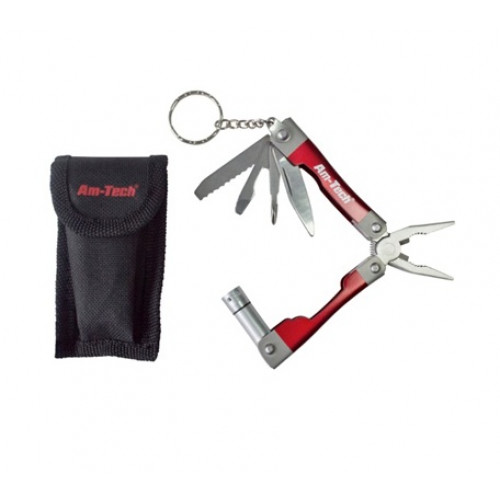 Am-Tech (R2390) 8-IN-1 MICRO PLIERS WITH LED