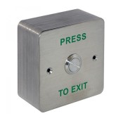 CDVI, RTE-SS, Non-Shroud Stainless Steel Surface Standard Exit Button