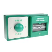 CDVI, DBB-21-04, Domed Exit Button and Break-Glass Emergency Door Release