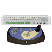 Tx1000/16/DC, Telemetry Transmitter for 16 Cameras, 2 Monitor O/P - Keyboard
