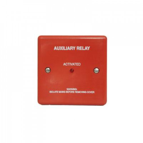 HAES, BRF248A-R, 24V DC Changeover Auxiliary Relay - Fused (Red)