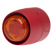 Cranford Controls, CC-511-101L, VTB Sounder/Beacon, Deep Base - Red Body, Amber Lens