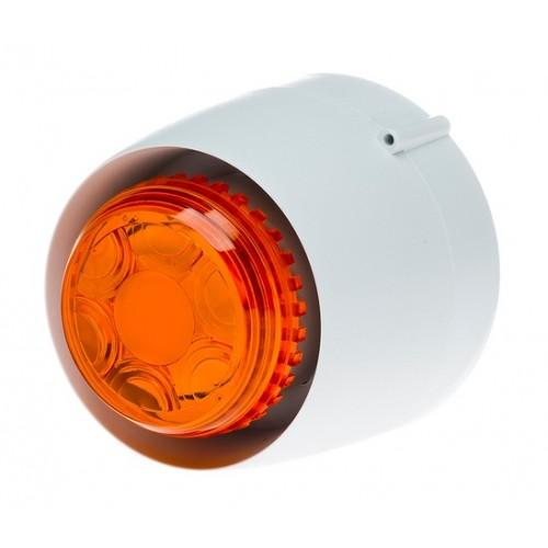 Cranford Controls, CC-511-102L, VTB Sounder/Beacon, Deep Base - White Body, Amber Lens