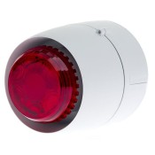 Cranford Controls, CC-511-098L, VTB Sounder/Beacon, Deep Base - White Body, Red Lens
