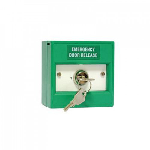 KAC, WGK21S12-SG,  Green Emergency DR Release Key Trapped Call Points