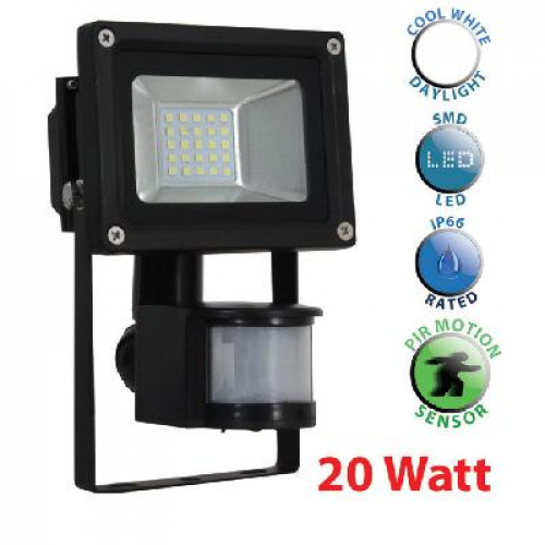 MiniSun, 20337, 20W Pro2 SMD LED Floodlight with PIR Motion Sensor