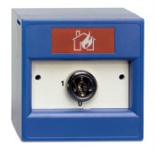DM700KB-N, Manual Call Point with Surface Mount Keyswitch - Blue