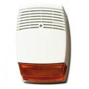 AS610, Outdoor Siren, 120dB, White with Amber Strobe (G3)