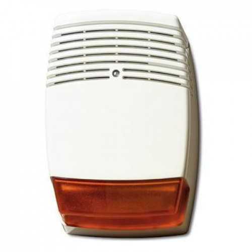 AS505, Outdoor Siren, 114dB, White with Amber Strobe (Non-EN Grade)