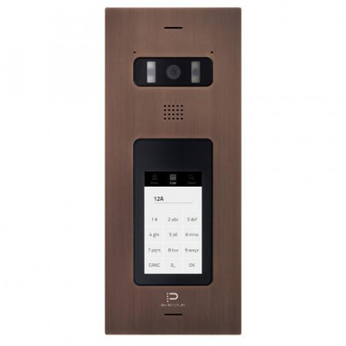 InfinitePlay (Z2001.20) Flush Mount Entrance Panel 1/4 Touch Button - Copper