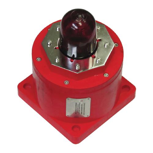 Klaxon, TCB-0003, EXD Beacon, 5J Xenon Red Lens (12-48V DC)