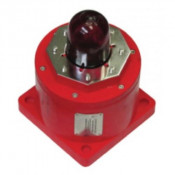 Klaxon, TCB-0011, EXD Beacon, 20J Xenon Red Lens (12-48V DC)