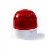 Klaxon, PSC-0029, Sonos Sounder Beacon LED Red Lens, White DB (17-60V)