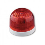 Klaxon, PSC-0035, Sonos Sounder Beacon LED Red Lens, White SB (17-60V)
