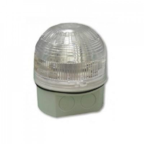 Klaxon, PSC-0052 (18-980607) Sounder LED Beacon (White Body, Clear Lens)