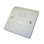 Excel (100-273) Office Keystone Single Gang Faceplate - 1 Port