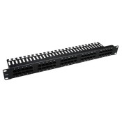 Excel (100-464) 3 Pair VoIce RJ45 Patch Panel 1U - 50 Port (Black)