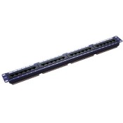 Excel (100-450) Category 5e Unscreened Patch Panel 24 Port 1U - Blue