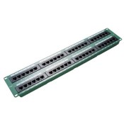 Excel (100-455) Category 5e Unscreened Patch Panel 48 Port 2U - Green