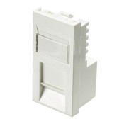 Excel (100-760) Cat 5e Unscreened Module RJ45 Low Profile Euromod - White