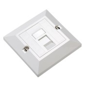 Excel (100-704) Cat 5e (UTP) Dual Unscreened Module - Euromod RJ45 (White)