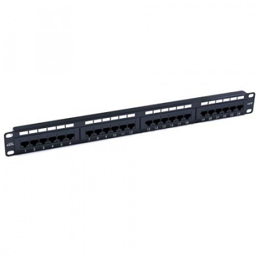 Excel (100-748) Category 5e (UTP) Patch Panel 1U 24 Port - Beige