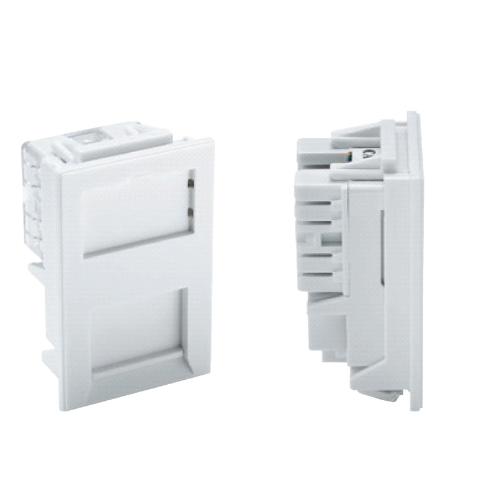 Excel (100-757) Cat 5e (U/UTP) Unscreened Module Low Profile  ‐ 6C RJ45 (White)