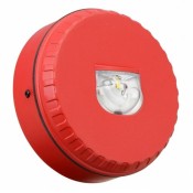 Fulleon, SOL-LX-W-RF-R-D, Wall Mount Beacon, Deep Base - Red Flash