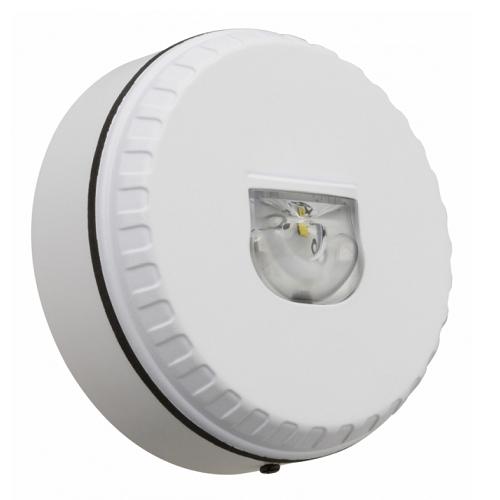 Fulleon, SOL-LX-W-RF-W-S, Wall Mount Beacon, Shallow Base - White Body (Red Flash)