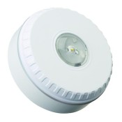 Fulleon, SOL-LX-C-RF-W-D, Ceiling Beacon, Deep Base - White Body (Red Flash)