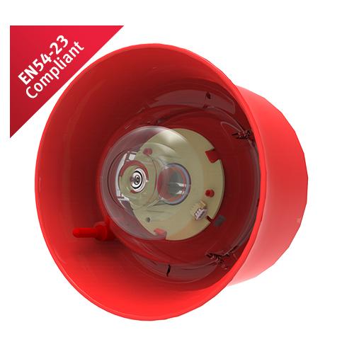 Hochiki, CHQ-WSB2-WL, Wall Sounder Beacon, Red Case White LEDs
