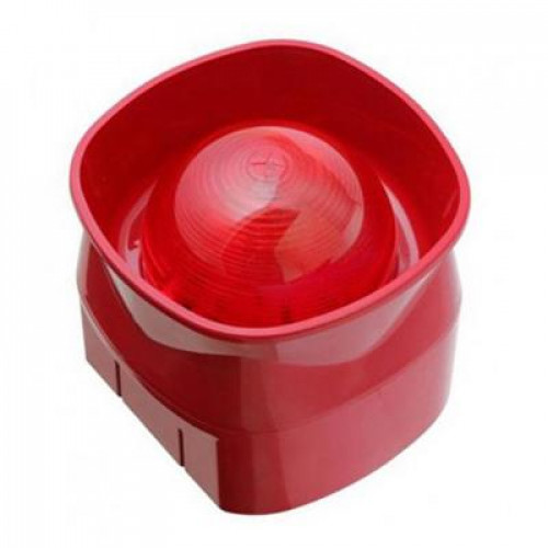 Apollo, 55000-293, Multi-tone Open-Area Sounder Beacon with Isolator - Red
