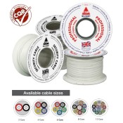 CQR 4 Core White Type 3 TCCA UK Alarm Cable - 100m Reel (CABCCA4/WH/100M)