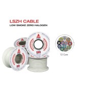 CQR 12 Core White Type 1 with LSZH Sheath - 100m Reel (CAB12HF/WH/100)
