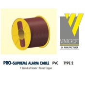 VSC-6BR, PRO-Supreme 6 Core Brown Type 2 PVC Cable - 100m Reel