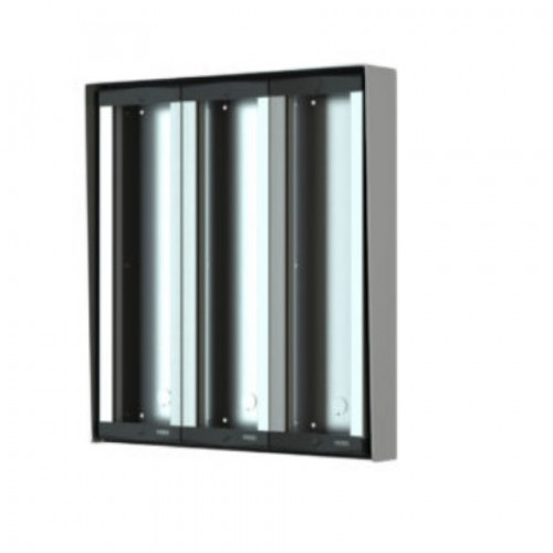 Videx, 8889, 8000 Series 9 module 3 Row Aluminium Surface Frame & Box