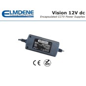 VRS125000EE, 12V d.c. Switch Mode PSU 5Amp. Encapsulated in plastic case. Ideal for CCTV
