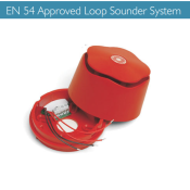ELS3A6AO, Loop Sounder System - Red Sounder Deep Isolator Base