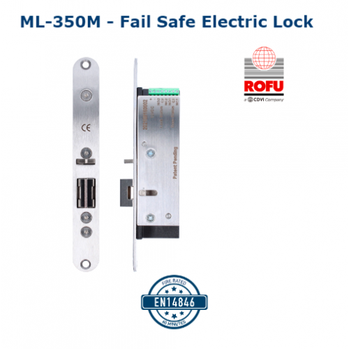 CDVI, ML-350M-PL24, Compact 650kg electric lock, fire rated, 24V