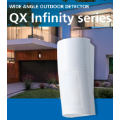 QXI-RDT-X5, High/Low mount Battery Operated Wide angle PIR/Microwave Detector 12m x 120° coverage *10.525 GHz
