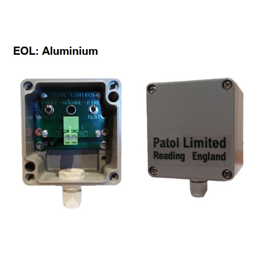Patol, 700-511, Analogue LHDC EOL Terminator Box with Test Switch - Aluminium