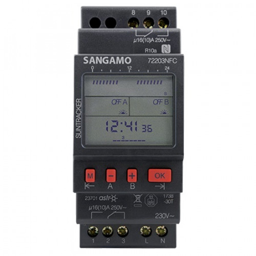 SANGAMO (72203NFC) Astro NFC 2 Module 2 Channel, 7 day Timer, 56 Operations