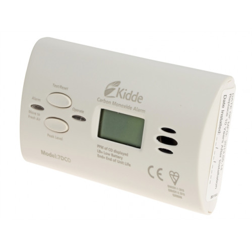 Kidde (7DCOC) AlkalineBatteries,10-year sensor life CO Alarm with Digital Display